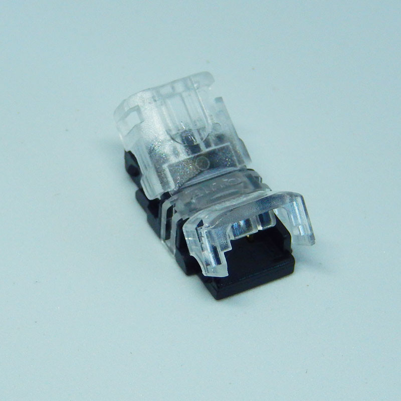 Conector LED de 6 pines de 0.472 in de ancho, sin cables, tira sin  soldadura, adaptador de conectores rápidos con cable de extensión de 16.4  ft para