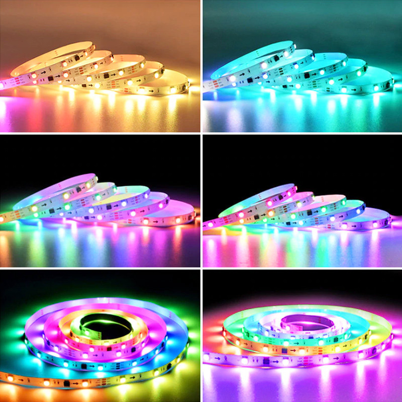 Mehrfarbiger LED-Streifen Mit Dynamischen Effekten 30 LEDs / M - 3 LEDs ...