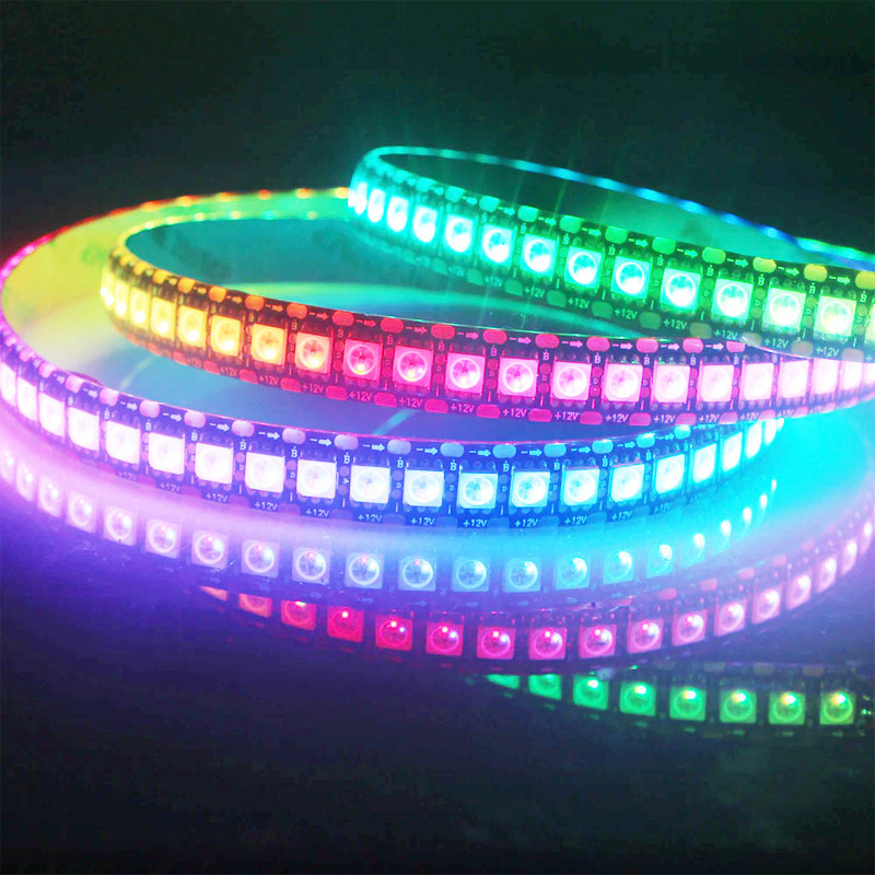 Powerful multicolored led strip with dynamic effects 144 leds / m