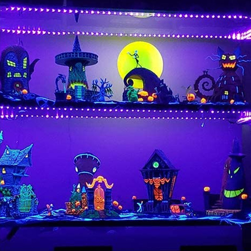 The Nightmare Before Christmas Black Light Village